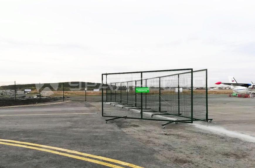 3D ограждение таможенной зоны «Уральского завода гражданской авиации»